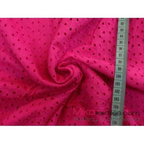 Tkanina bawełniana – różowa wzorzysta struktura